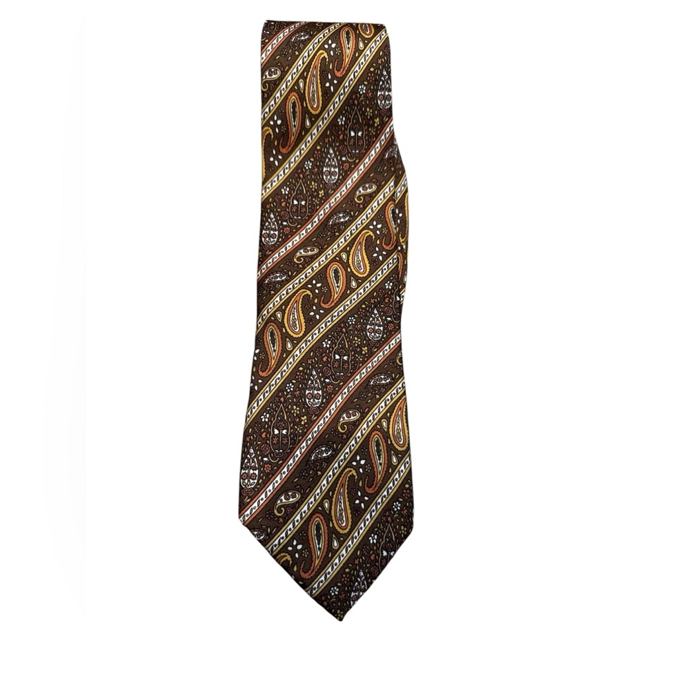 Vintage Givenchy Paris‎ Mens Tie Necktie Silk Designer Paisley